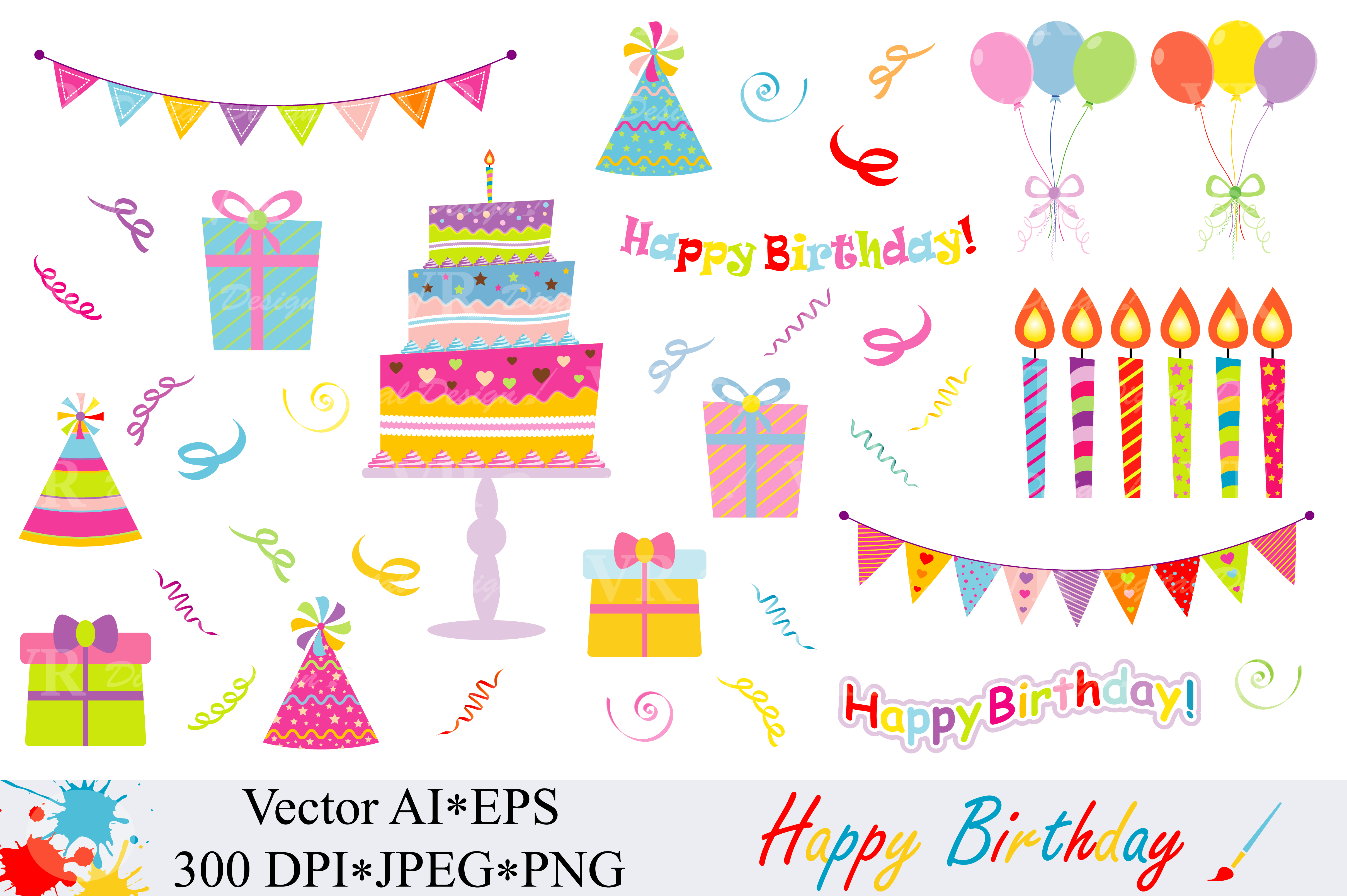Download Happy Birthday Clipart - Vector - Birthday clipart Collection