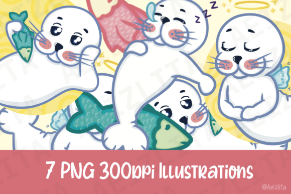 Download Baby Seal Illustrations - 7 PNG Clip Art - Premium Resources