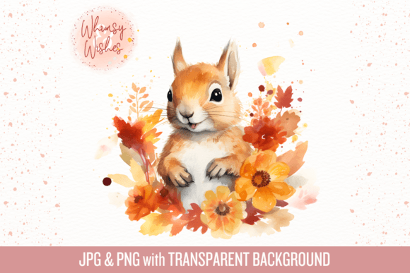 Download Fall Squirrel Woodland Watercolor - Woodland watercolor Collection
