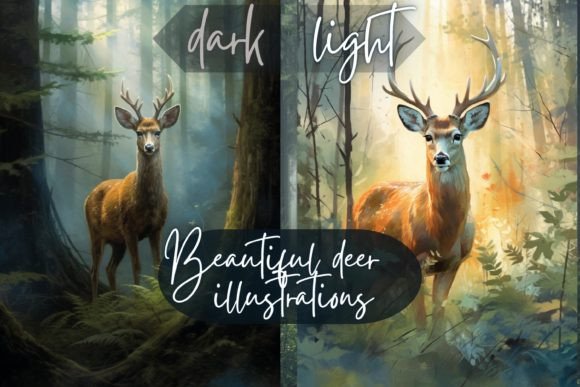 Download Forest Woodland Watercolor Deer Stag Roe - Woodland watercolor Collection